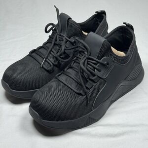Womens Safety Toe Work Shoes Black Size 7 Lightweight Work Sneakers